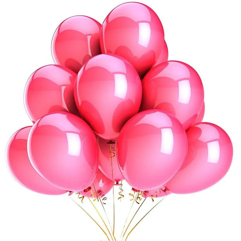 10/20/30pcs 10/12 inch Glossy Pearl Latex Birthday Party/ Wedding Colorful Balloons