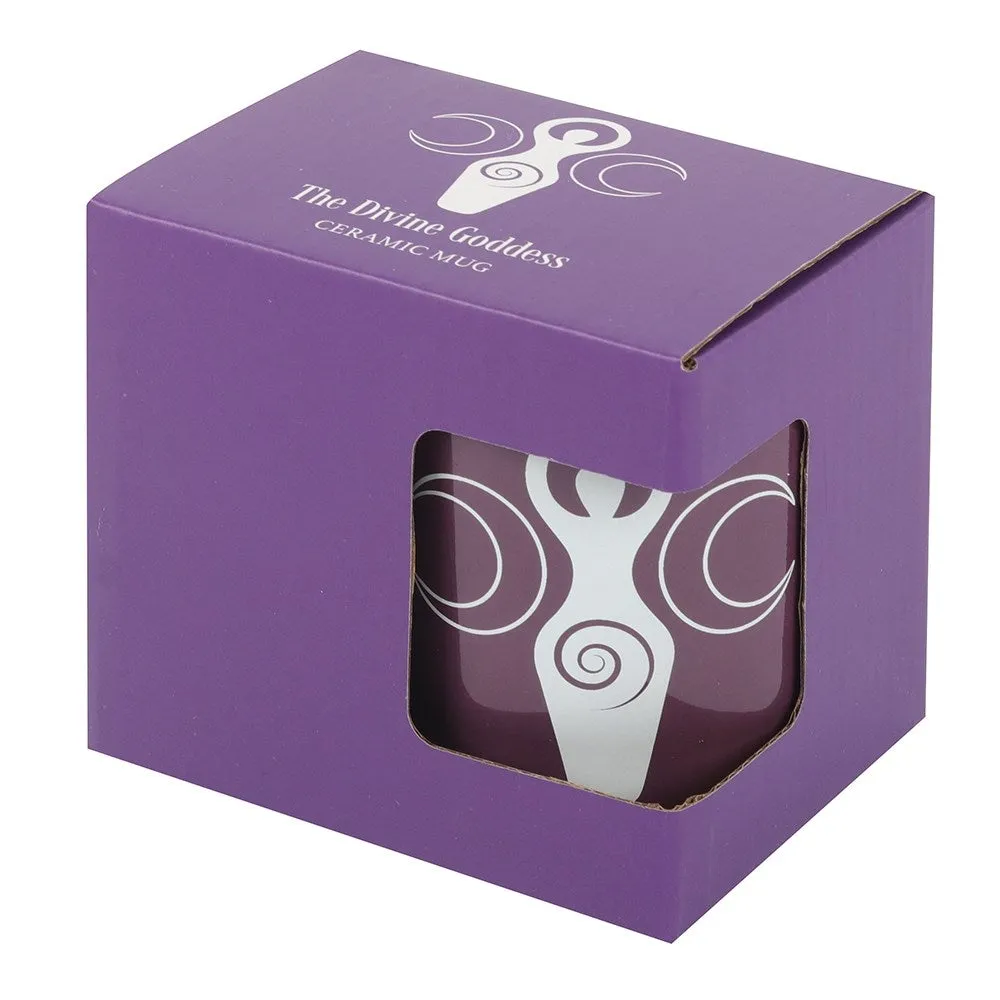 11 oz Purple Ceramic Mug - The Triple Goddess