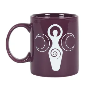 11 oz Purple Ceramic Mug - The Triple Goddess