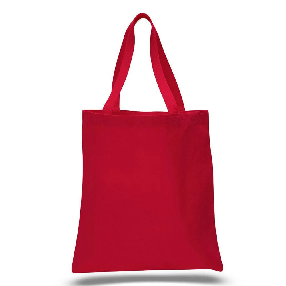 12 Oz. Colored Canvas Simple Tote Bag Printed with a Customizable TOWN SPORT COLLECTION Design