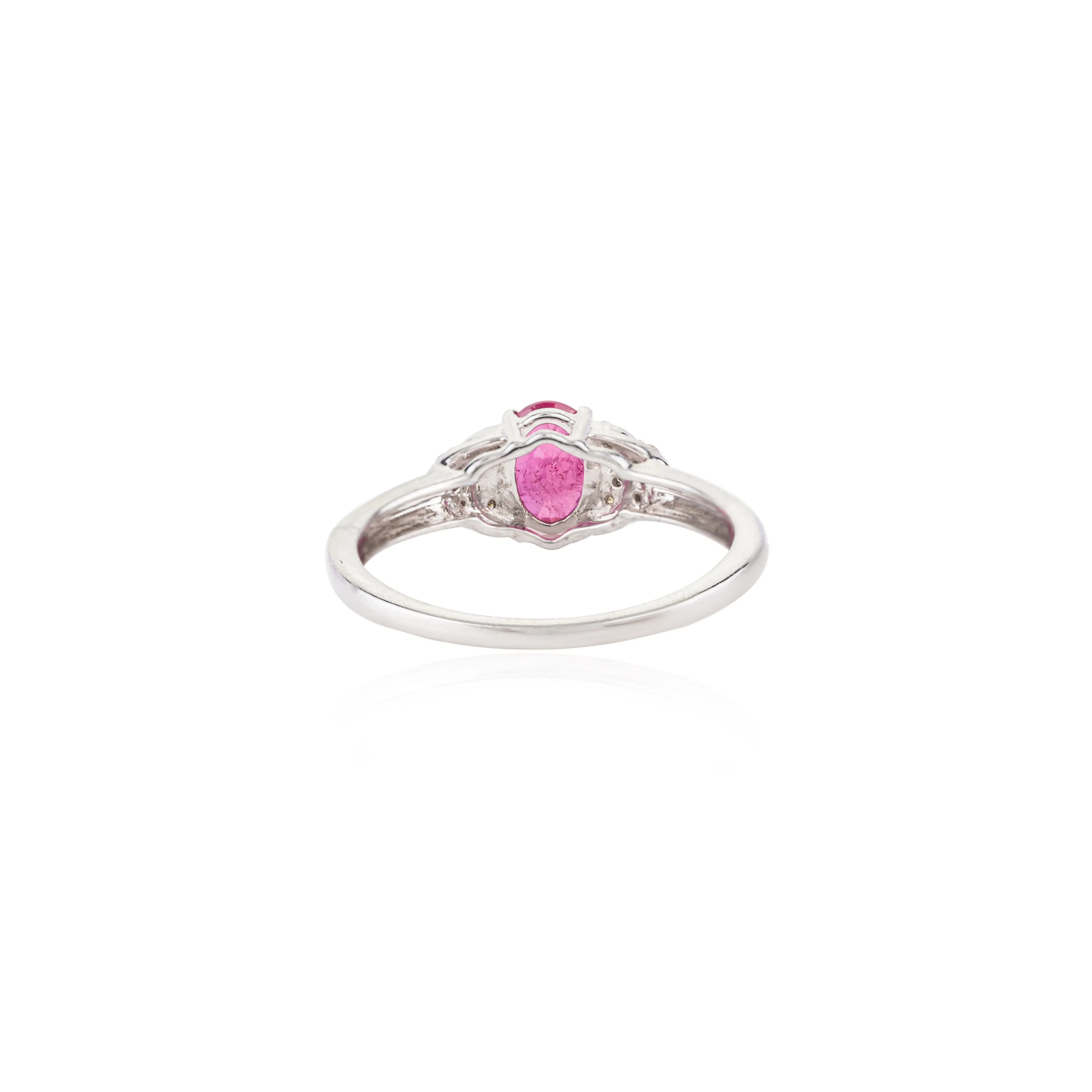 14K Gold Ruby Diamond Statement Ring