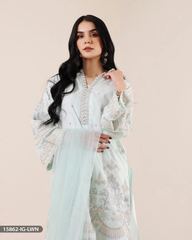 15862 Readymade Casual lawn Suit