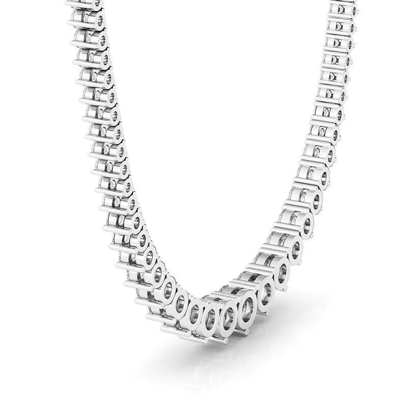 16 Carat Graduated Diamond Necklace