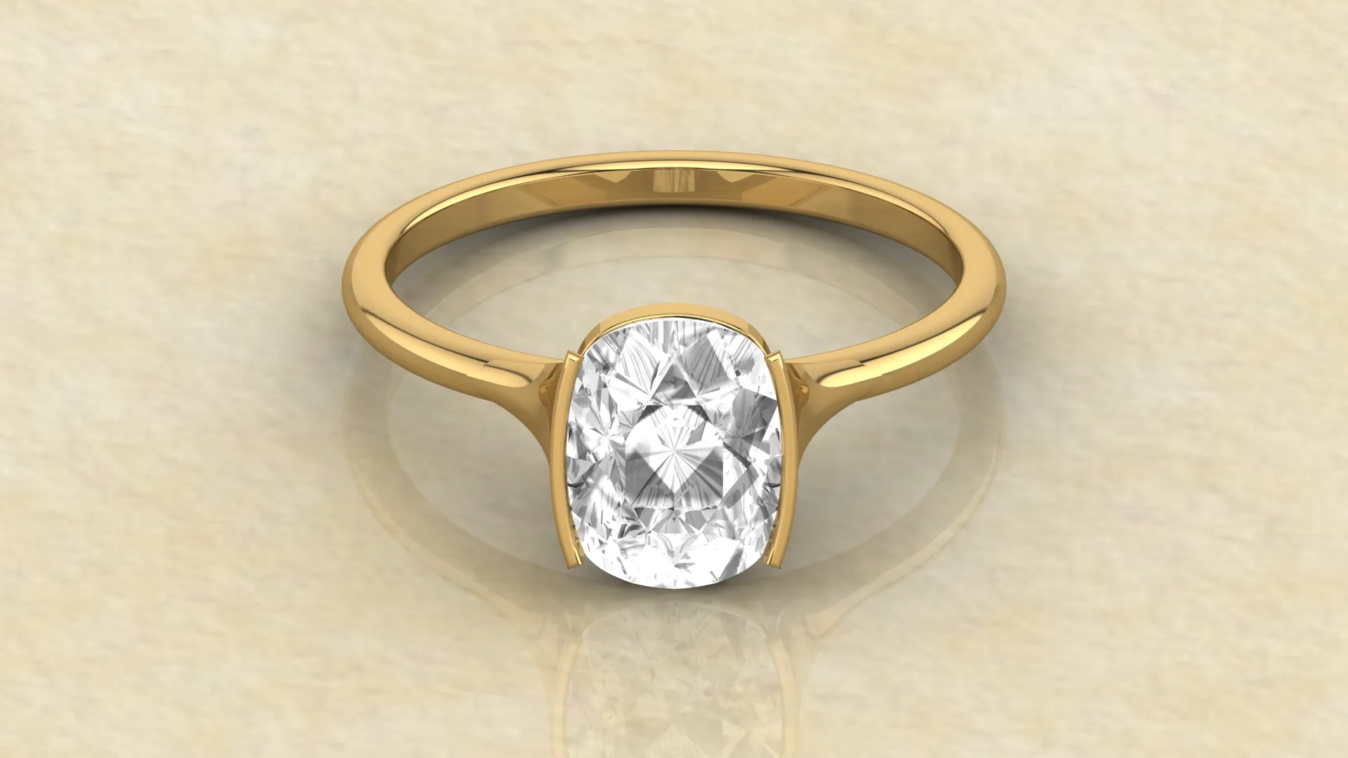 2.55CT Dainty Cushion Cut Engagement Ring