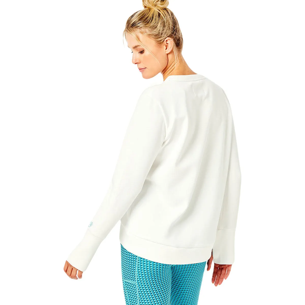 Addison Bay Women's White (Neon) The Everyday Crewneck