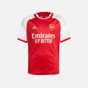 Adidas Arsenal 23/24 Kids Boy Football Jersey (7-16 Years) -Better Scarlet/White