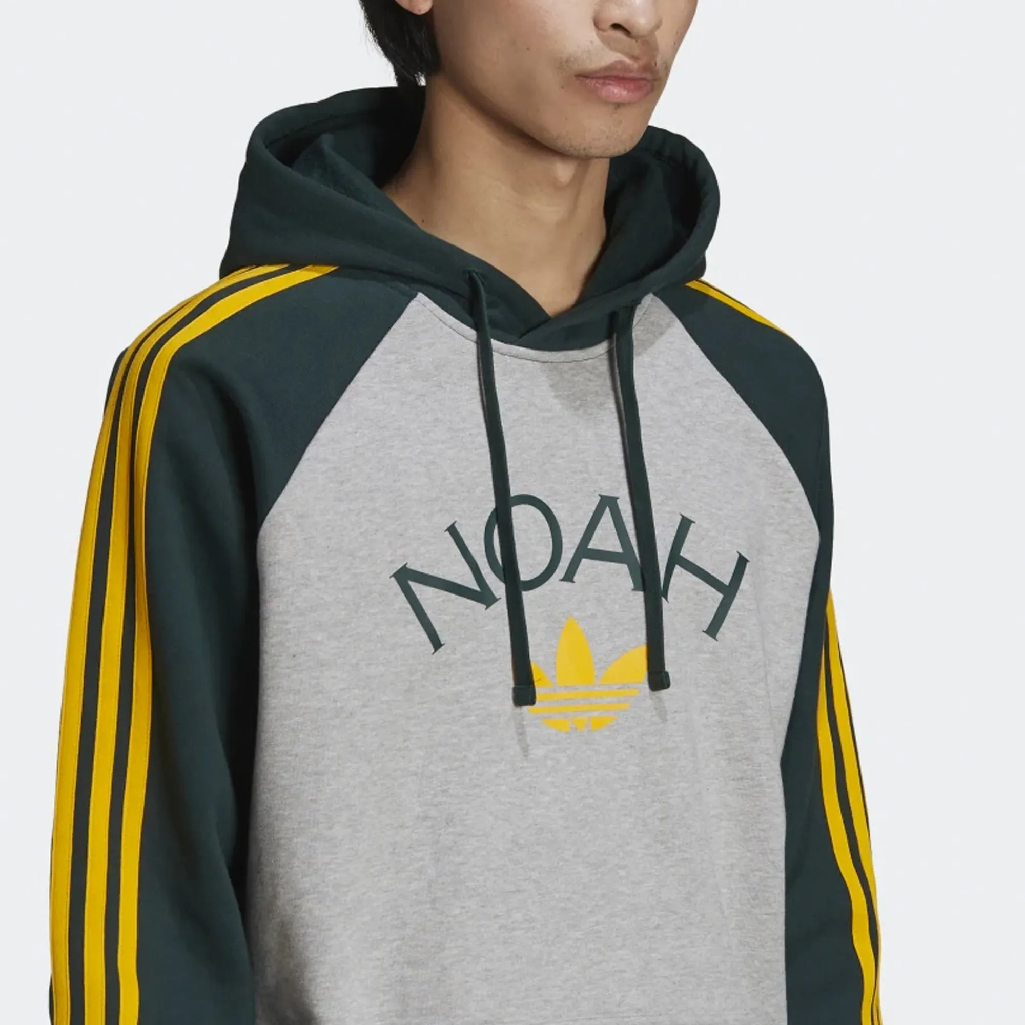 Adidas x Noah Mens 3S Hoody 'Mgrey/Grnnit'