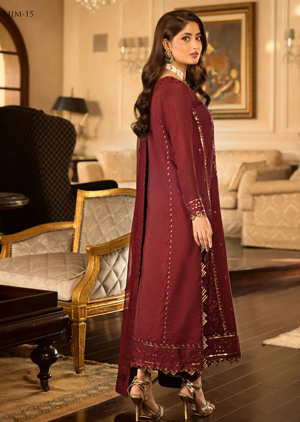 AJJM-15 Unstitched Jhilmil by Asim Jofa