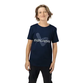 BAUER CORE SHORTSLEEVE LOCKUP TEE YOUTH