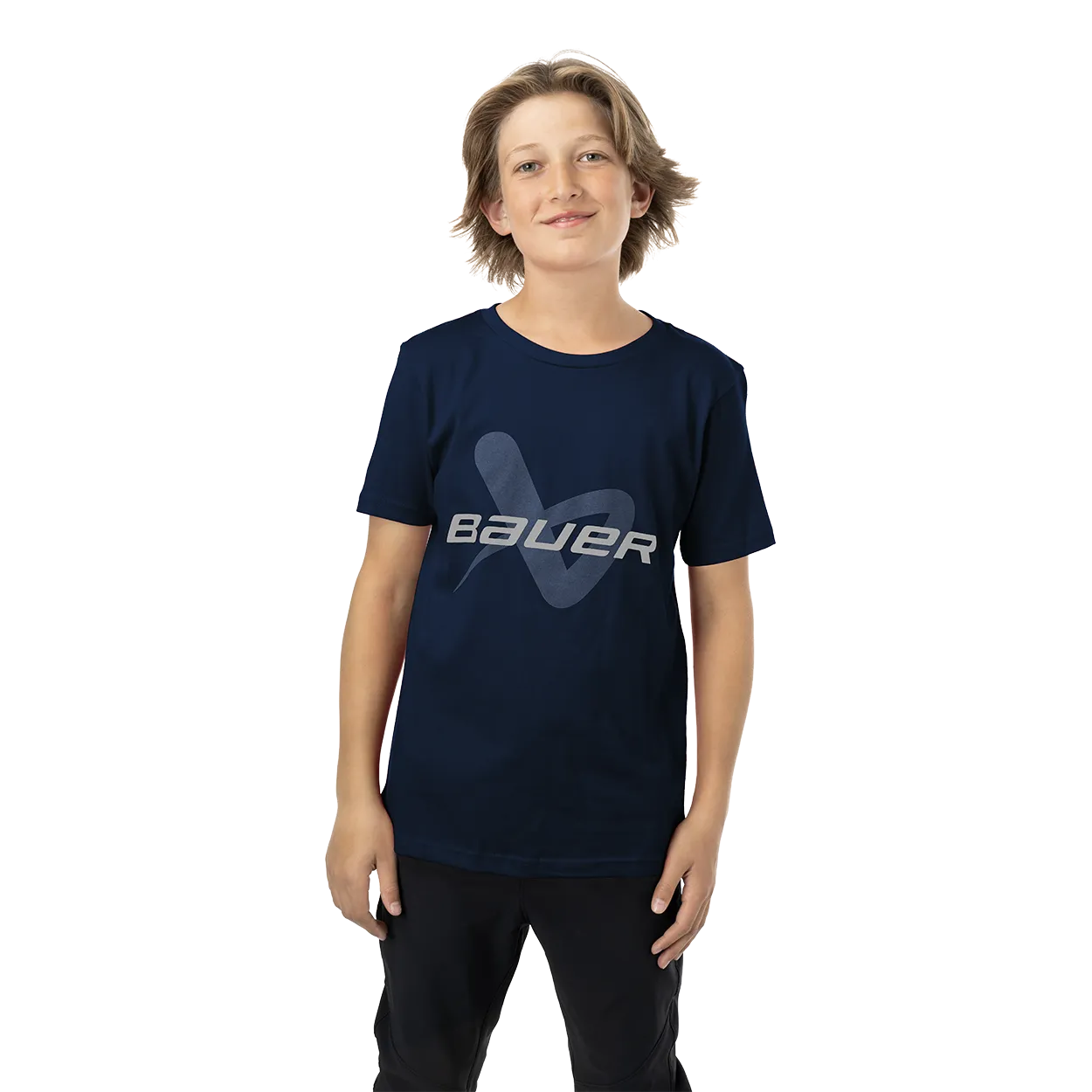 BAUER CORE SHORTSLEEVE LOCKUP TEE YOUTH