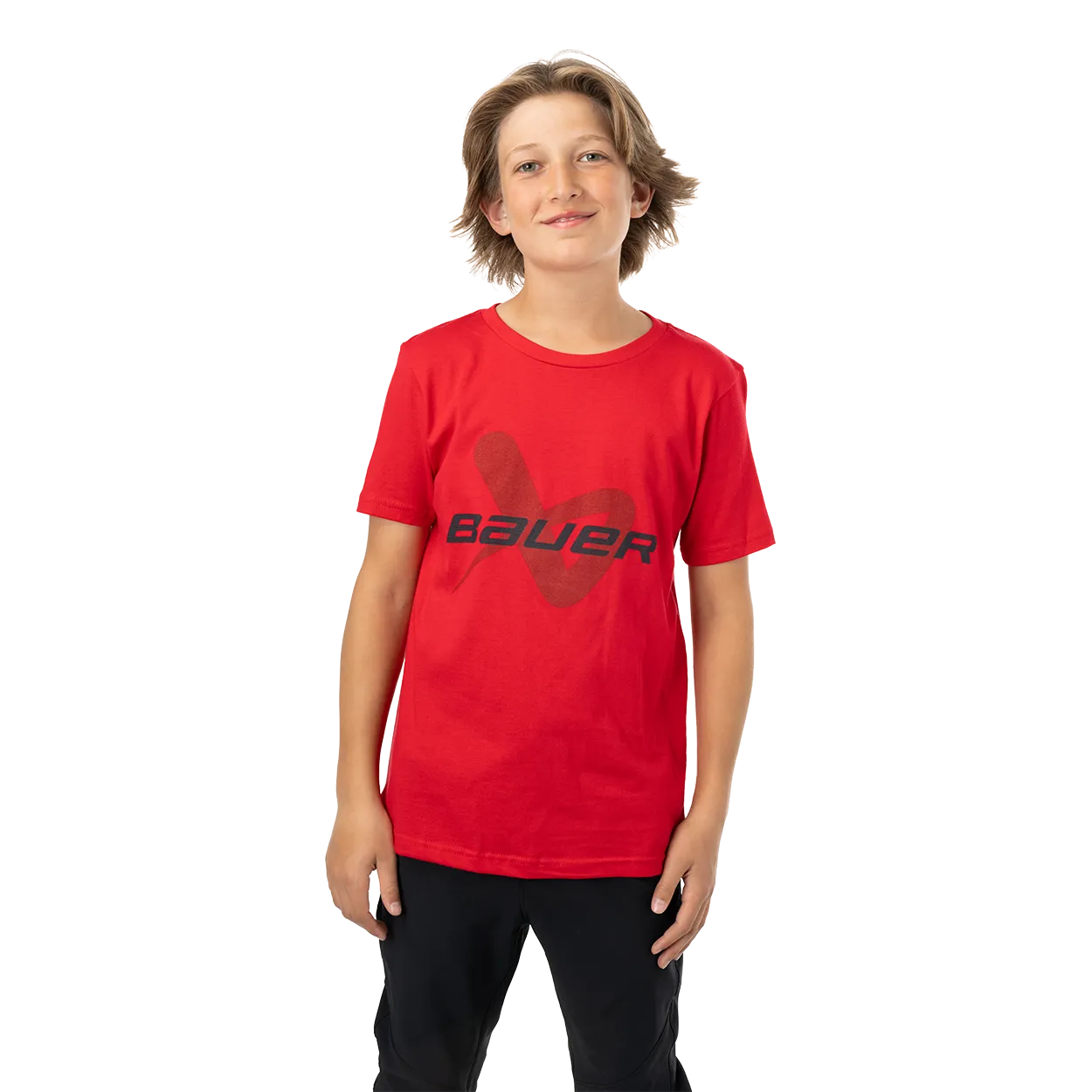 BAUER CORE SHORTSLEEVE LOCKUP TEE YOUTH