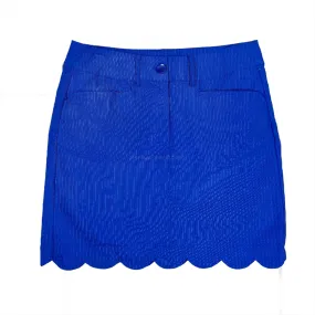 Beachtime Scallop Skort in Blue