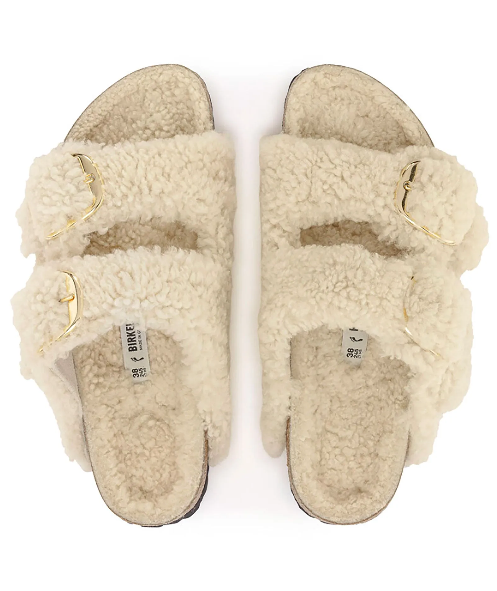 Birkenstock Arizona Teddy Eggshell - Narrow Fit