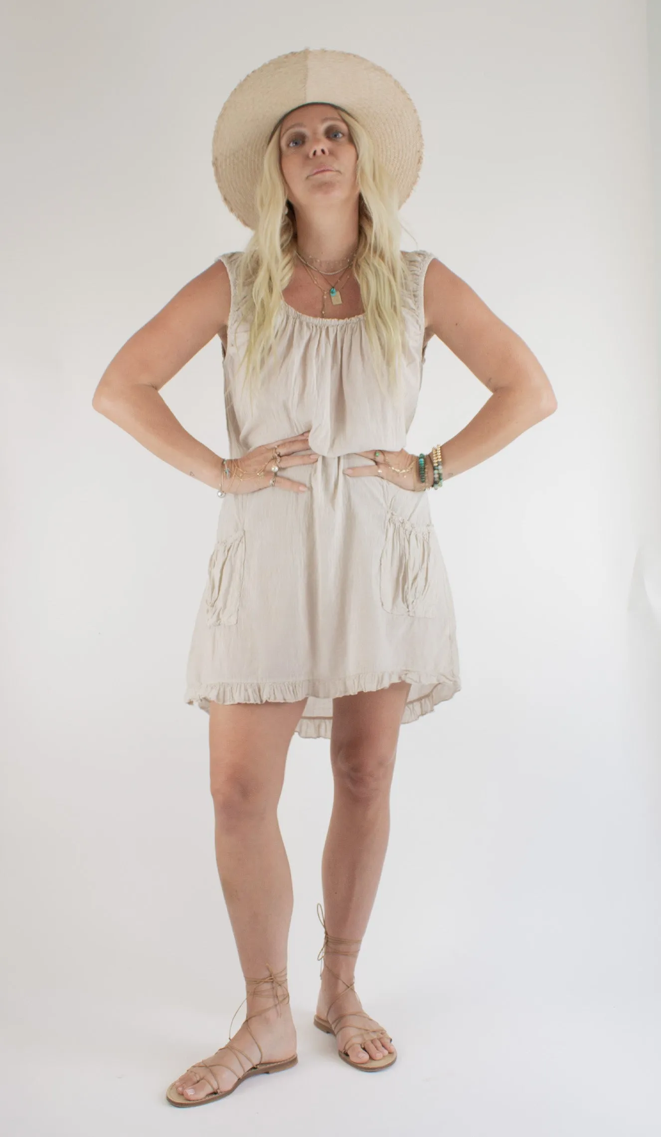 BONE COTTON NIGHTIE