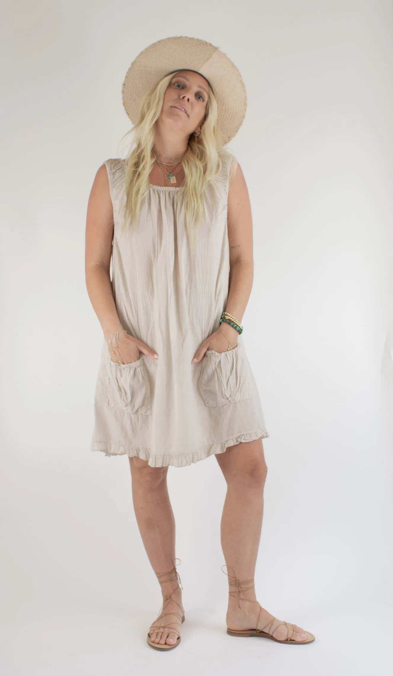 BONE COTTON NIGHTIE