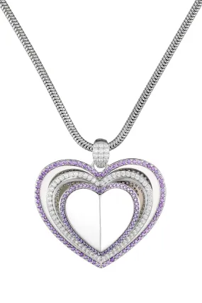 Book of Love Necklace - Purple Capsule