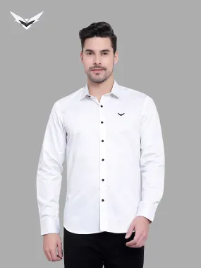 Bright White Designer Super Soft Solid Shirt