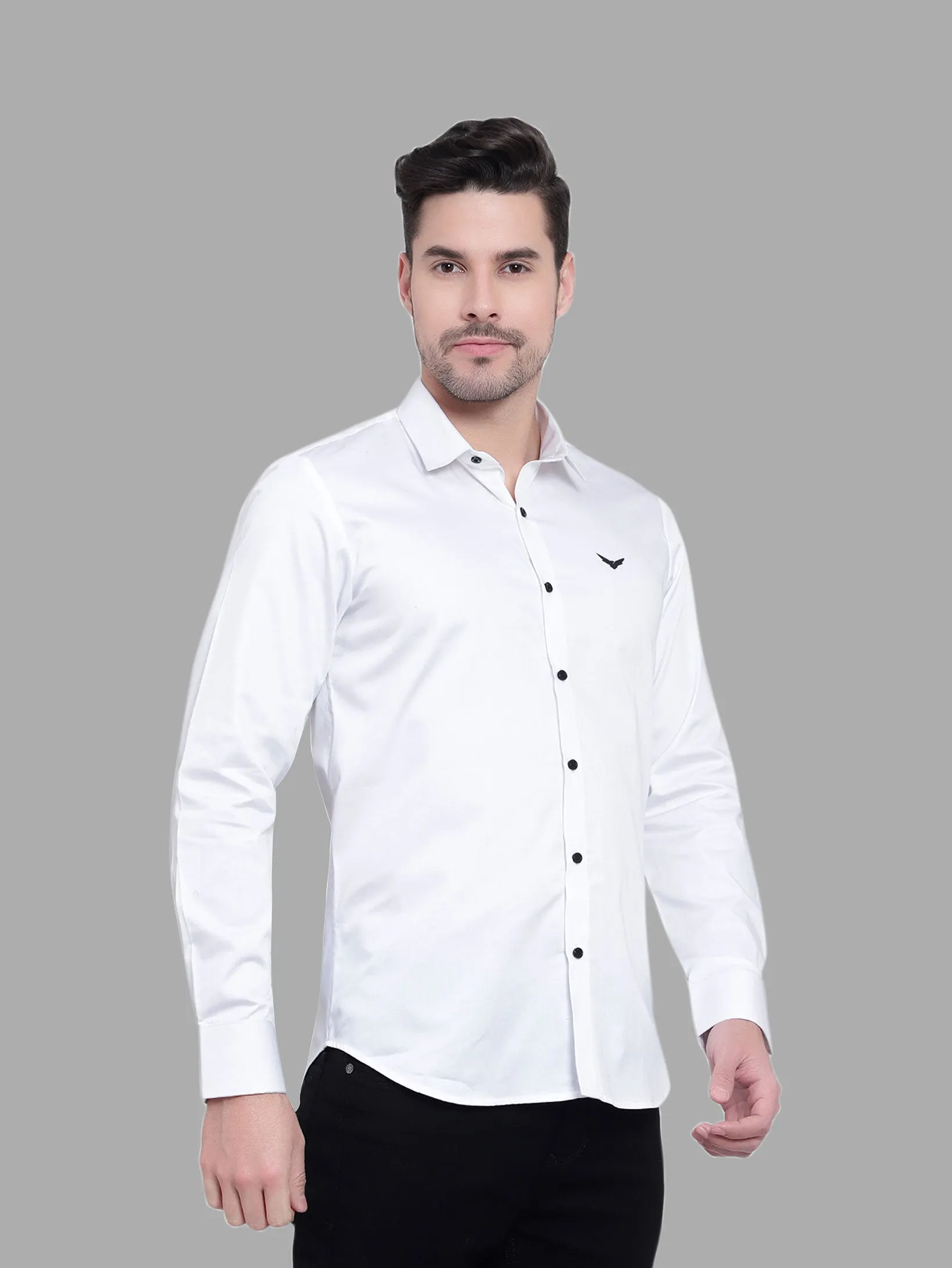 Bright White Designer Super Soft Solid Shirt