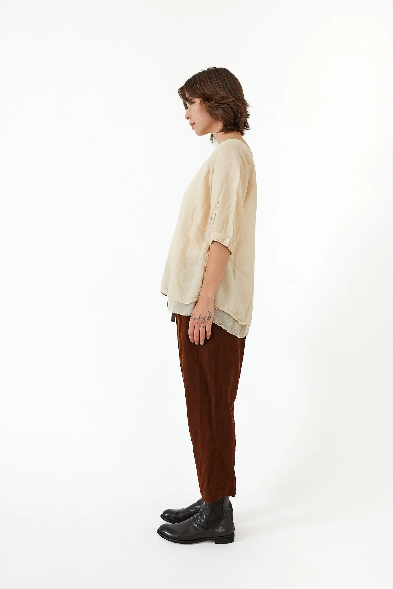 Chez Vidalenc - Raglant Top - Habotai Silk