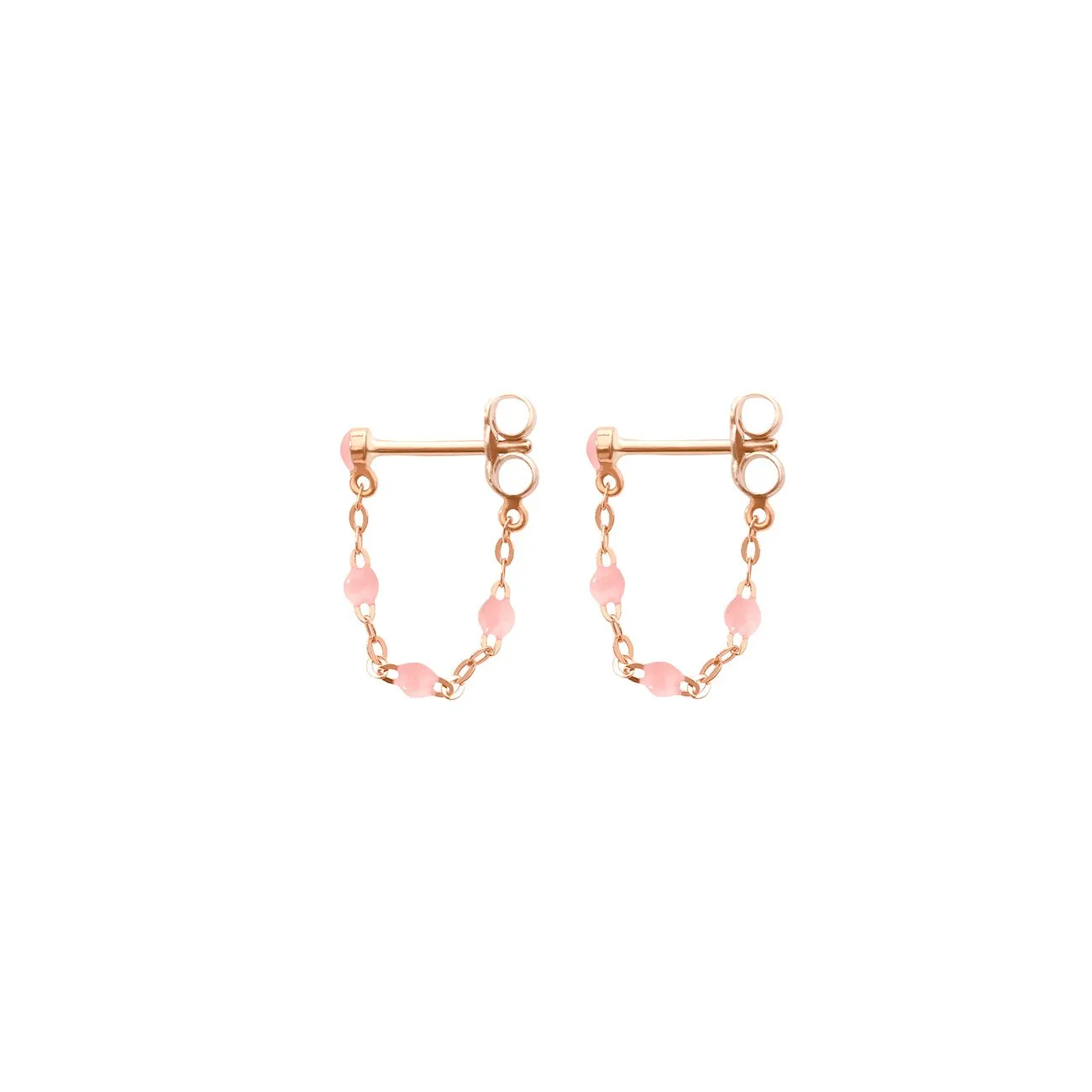 Classic Gigi Baby Pink earrings, Rose Gold