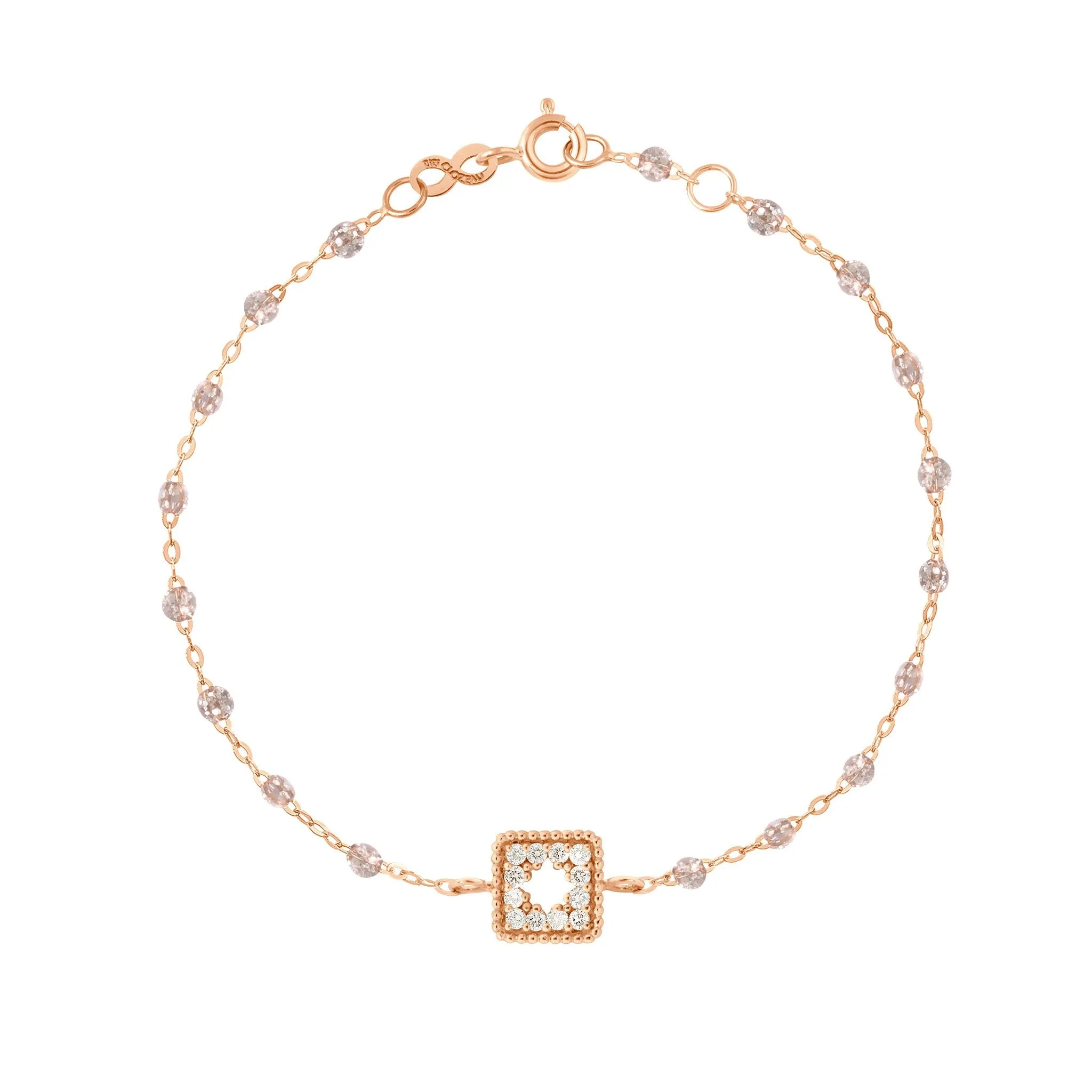 Classic Gigi Sparkle Treasure Bracelet, Rose Gold, 6.7"