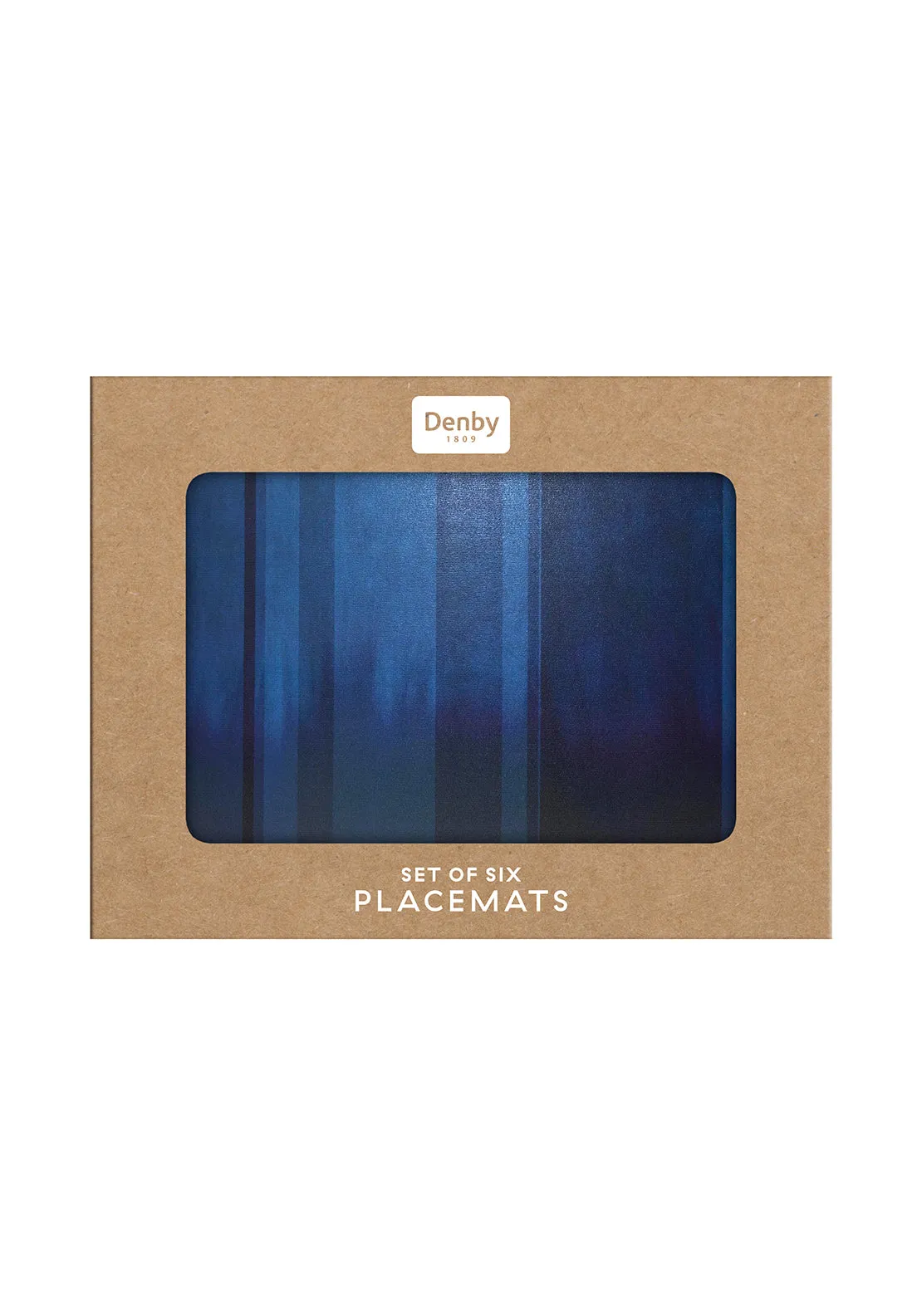 Clear Blue 6 Piece Placemat - Blue