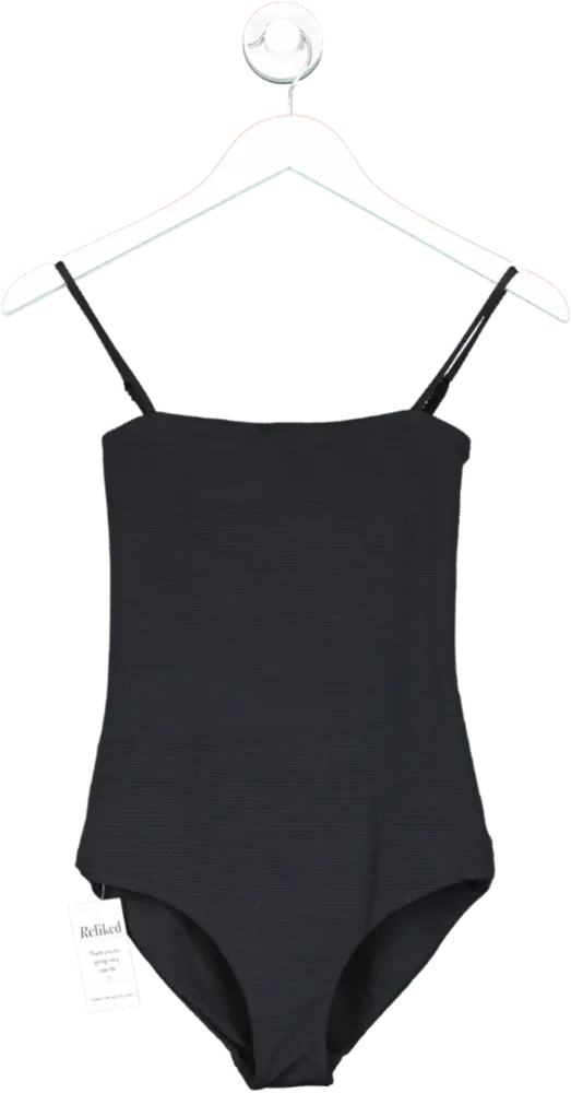 COSSIE & CO Black Textered Swimsuit UK 8