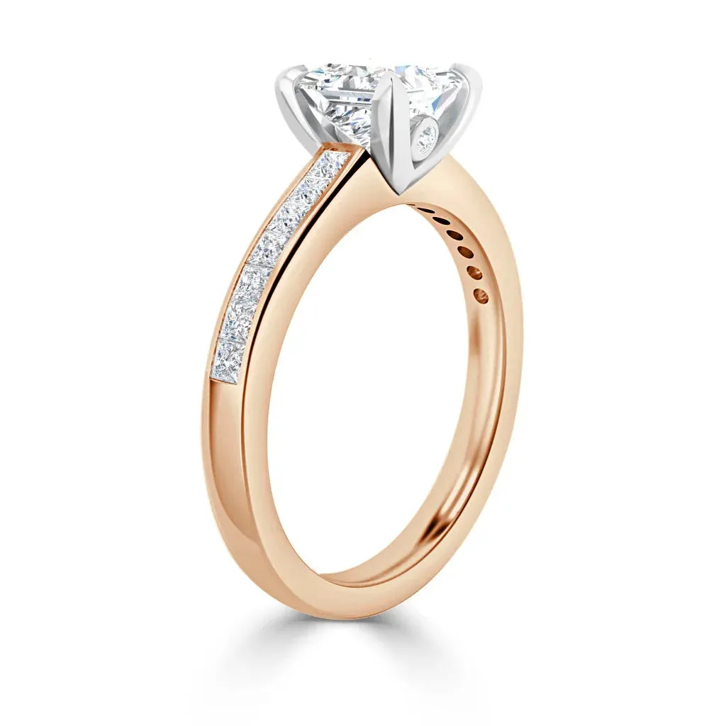 Crystal - 18ct Rose Gold - Princess