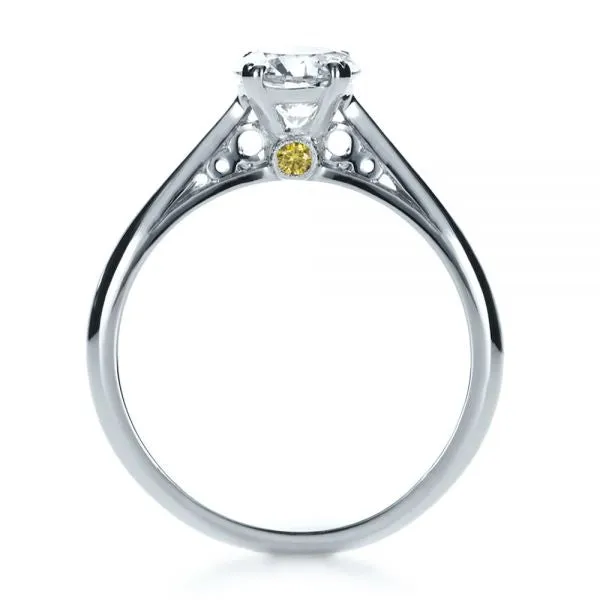 Custom Diamond Side Stone Engagement Ring [Setting Only] - EC072