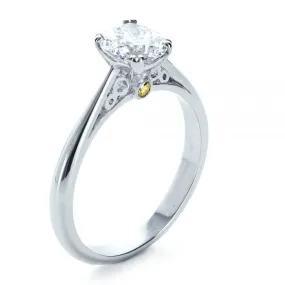 Custom Diamond Side Stone Engagement Ring [Setting Only] - EC072