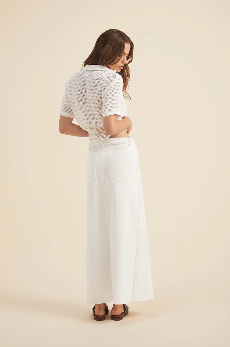 DAPHNE Shirt - soft white cotton