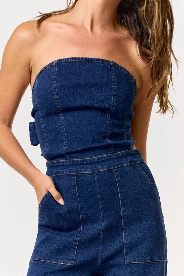 Denim Night Woman's Jumpsuit