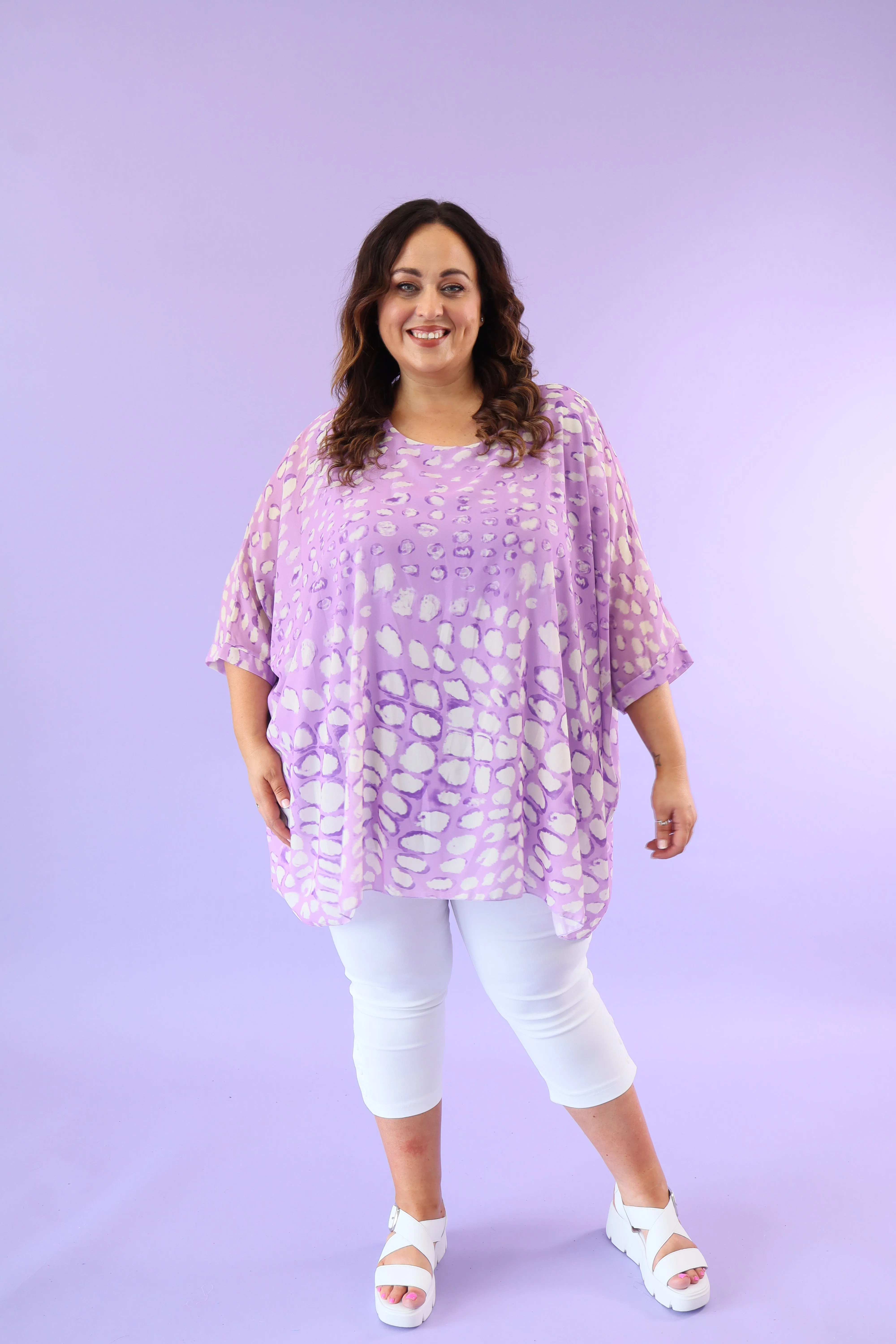 Dina Blouse in Purple