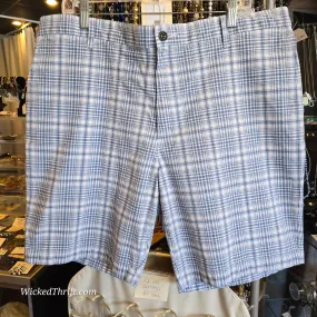 DOCKERS Blue Plaid Summer Shorts 40