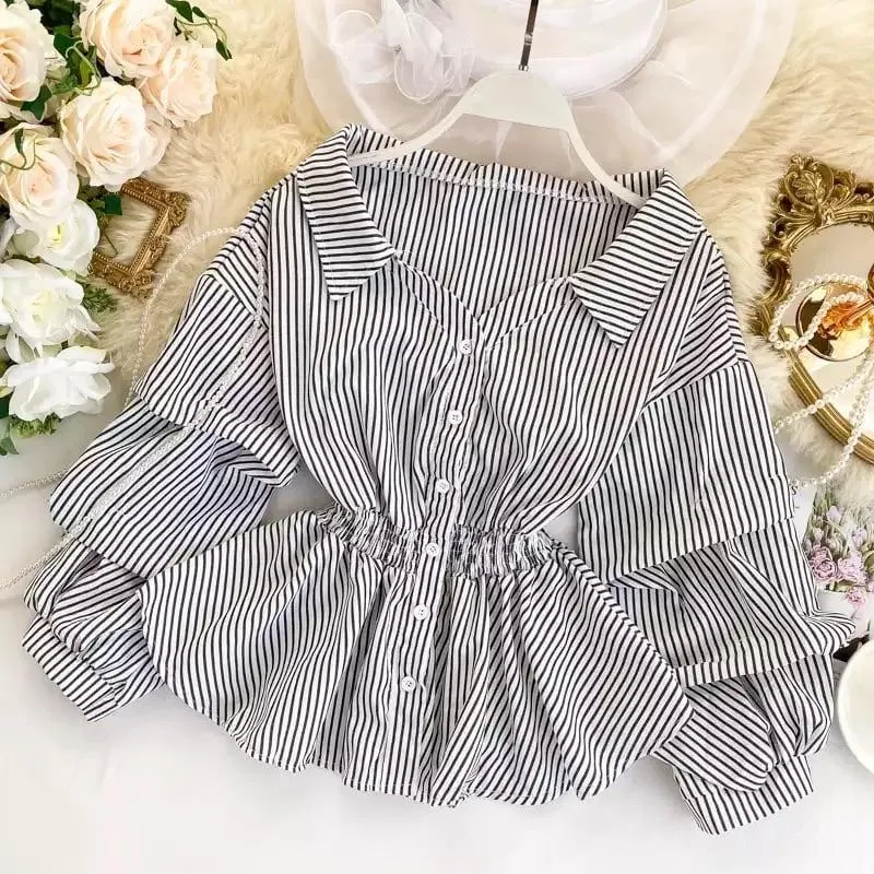 Donna Striped Blouse