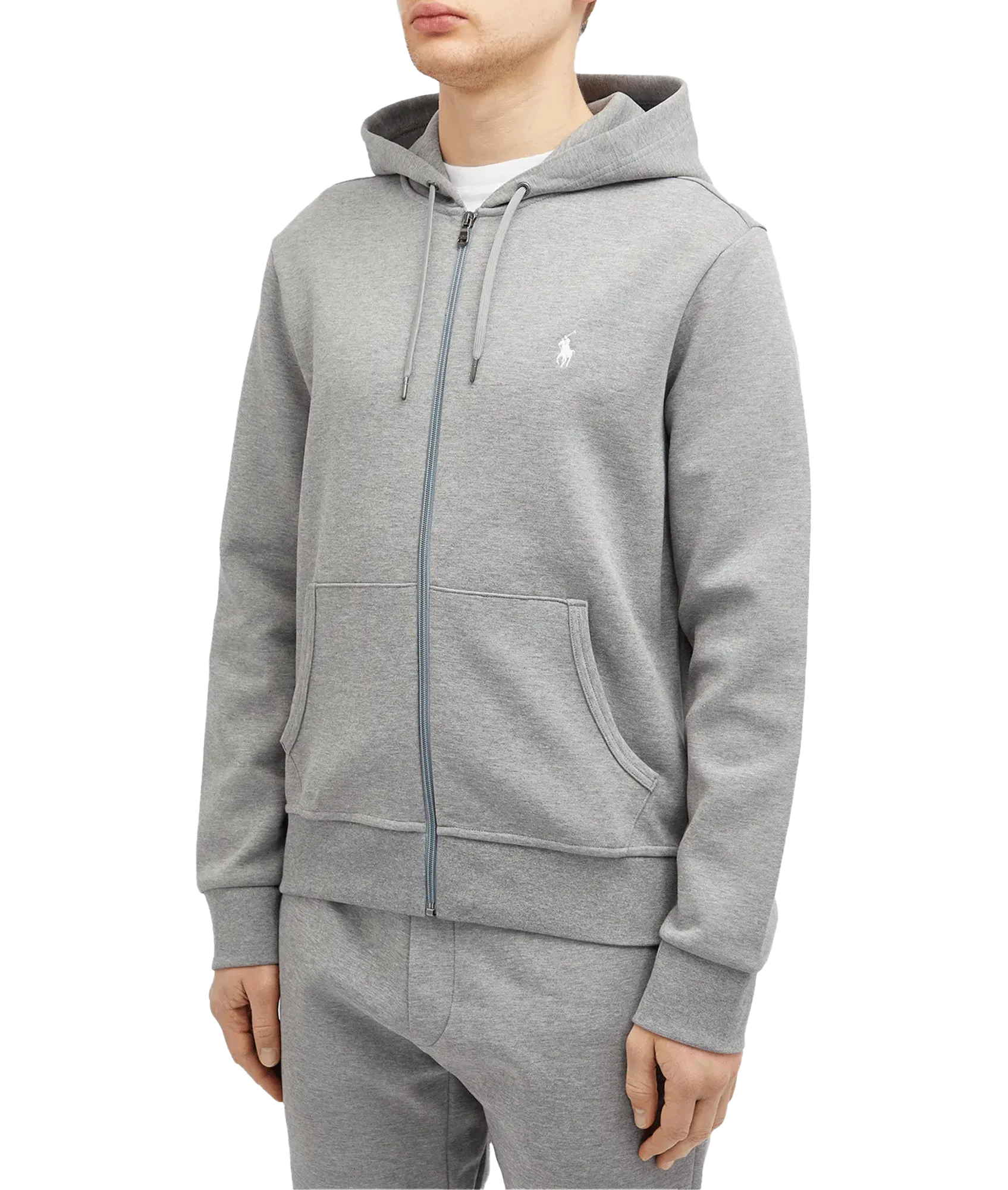 Double Knit Hoody Steel Heather - Grey