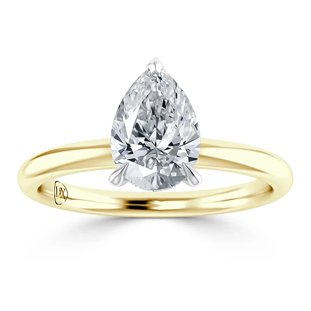 Elaine  - 18ct Yellow Gold - Pear