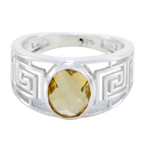 Elegant Gemstones Citrine 925 Sterling Silver Ring Simon Jewelry