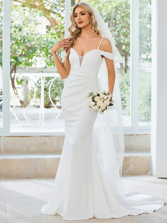 Elegant Off Shoulder Mermaid Wedding Dresses