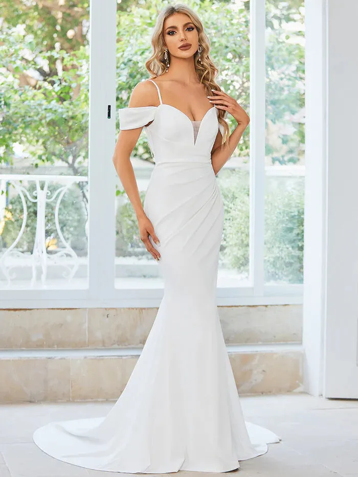 Elegant Off Shoulder Mermaid Wedding Dresses