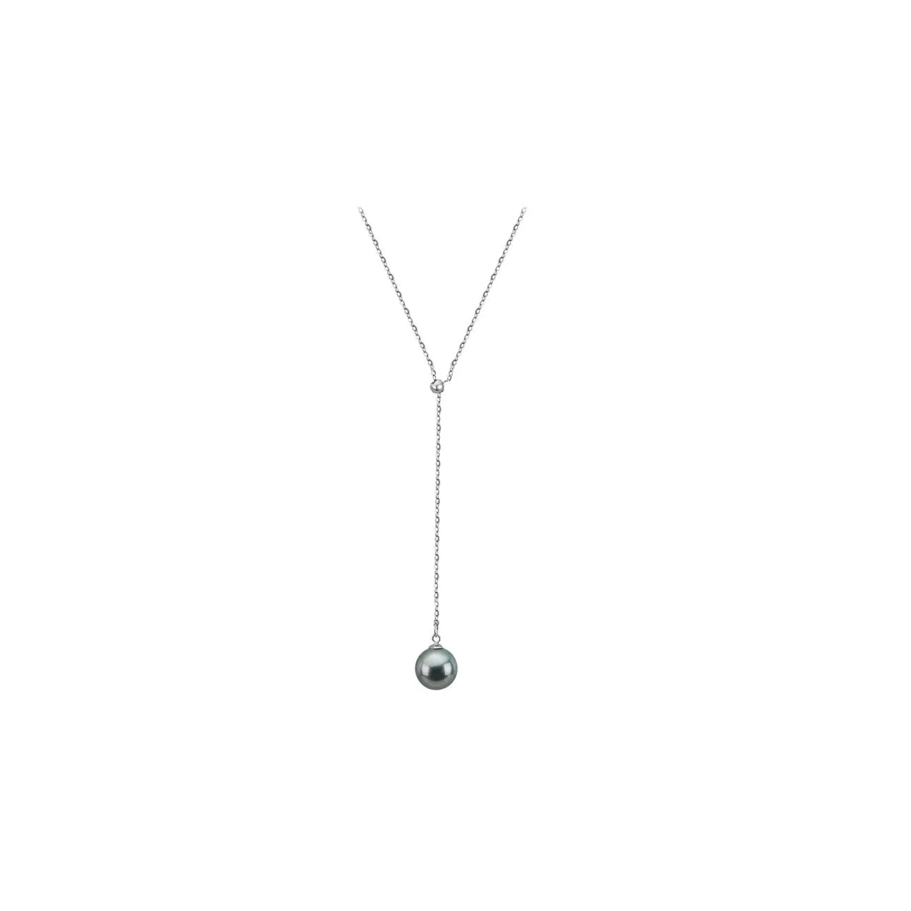 Elegant Saltwater Tahitian Pearl 18K Solid Gold? Necklace KN00046