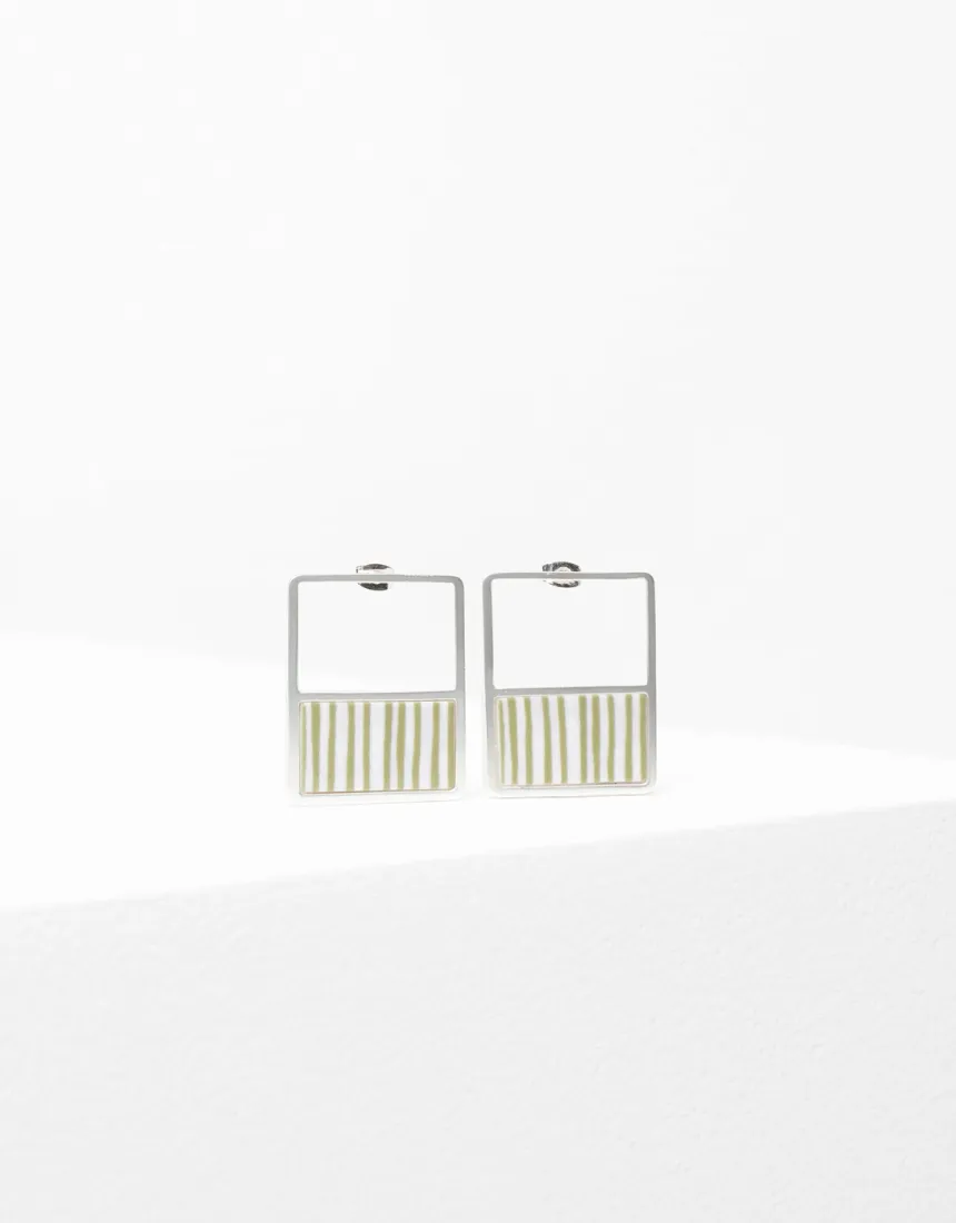 Elk - Dalli Earring Green/White