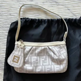 Fendi FF Zucca Canvas Pochette Bag