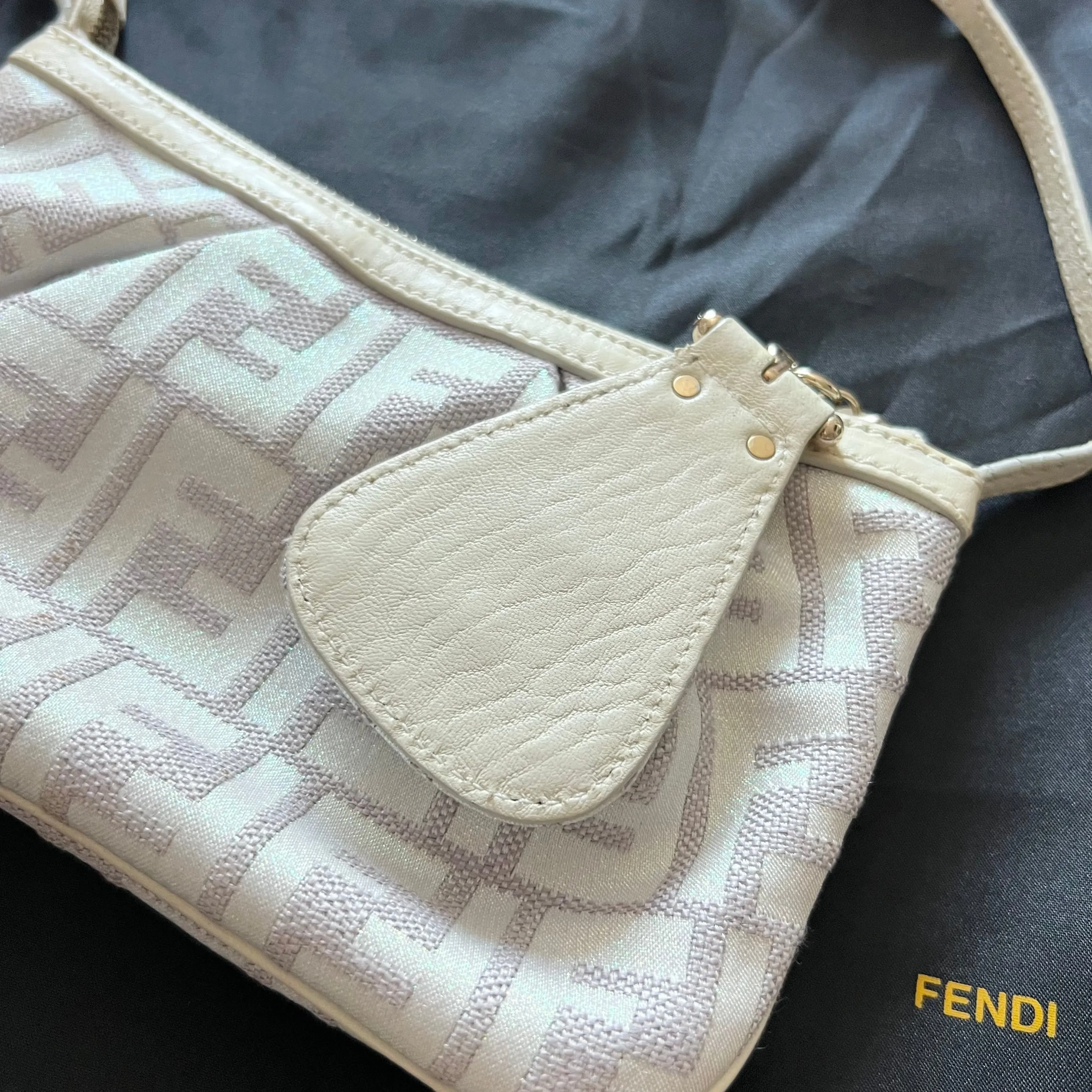 Fendi FF Zucca Canvas Pochette Bag