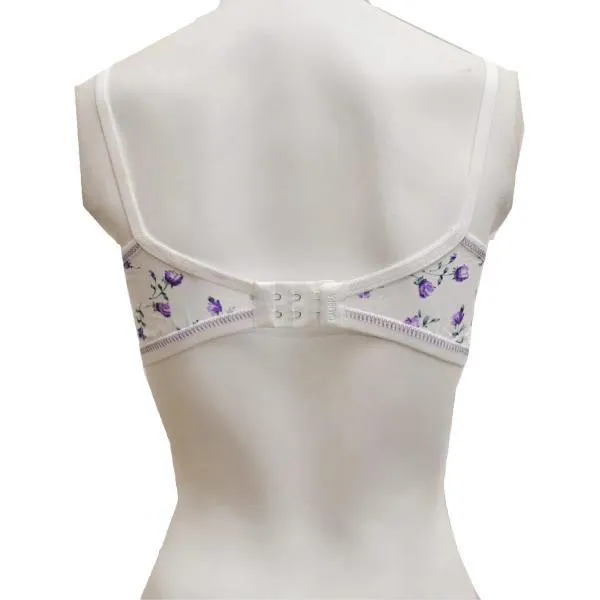 Floral Design Cotton Woven Summer Bra