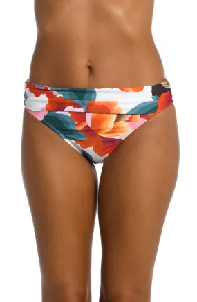 Floral Rhythm Shirred Band Hipster Bottom - FINAL SALE