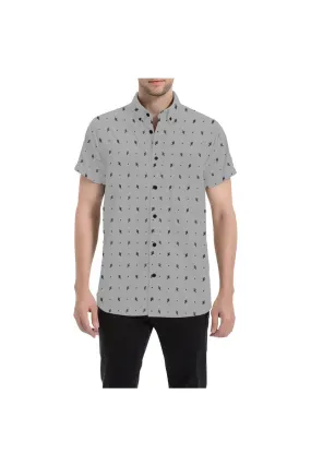 GrayLeaf Men's All Over Print Short Sleeve Shirt