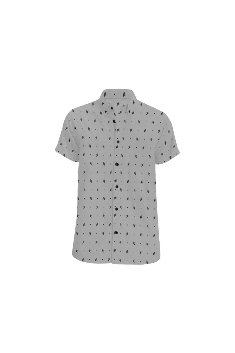 GrayLeaf Men's All Over Print Short Sleeve Shirt