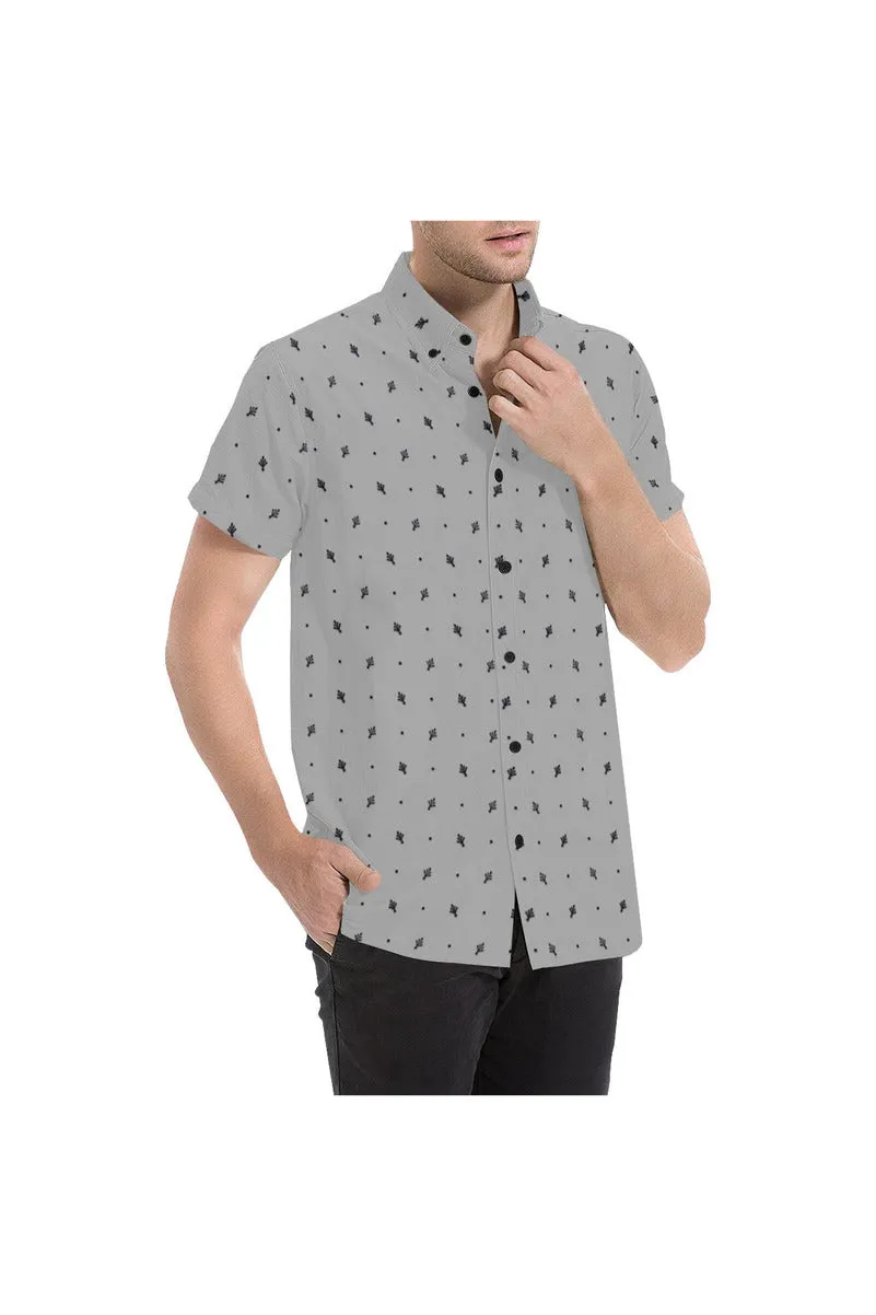 GrayLeaf Men's All Over Print Short Sleeve Shirt