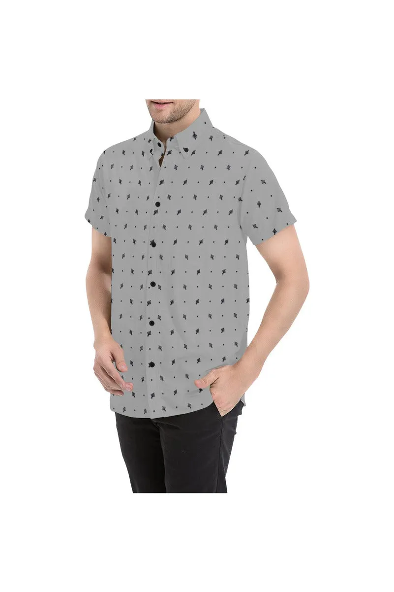 GrayLeaf Men's All Over Print Short Sleeve Shirt